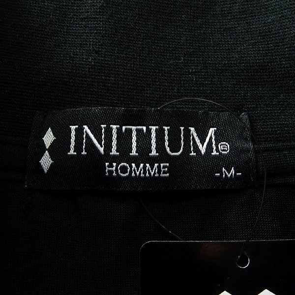 新品 イニシウムオム ハイネック ジャージー カットソー L 黒 【96-3T01_BK】 INITIUM HOMME メンズ 長袖 モックネック ストレッチ_画像8