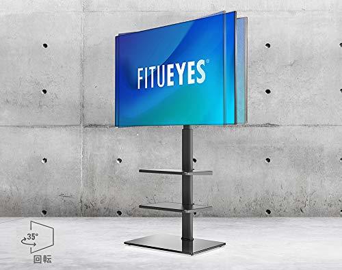 FITUEYES テレビスタンド 32～60インチ対応 3段棚付き 壁寄せテレビスタンド 高さ調節可能 ラック回転可能 ブラック TT30600_画像6