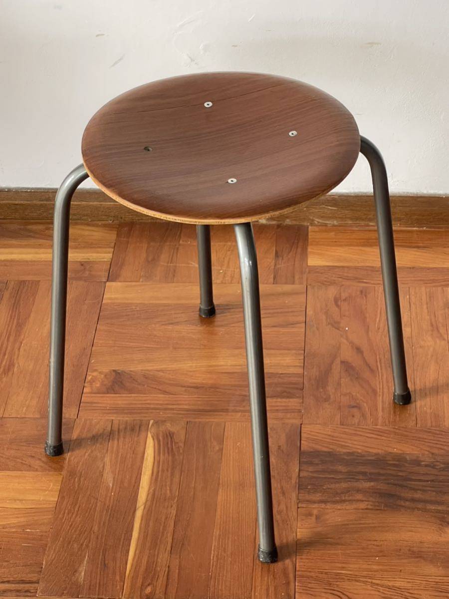  Северная Европа Дания Vintage щеки точка табурет старт  gold ground Vintage Mid-century Fritz Hansen 3