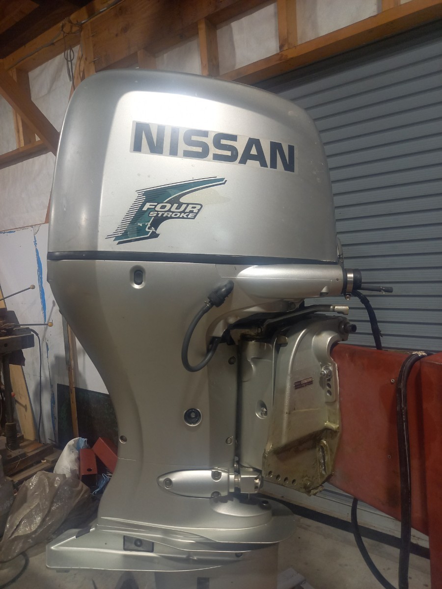 ニッサン(ホンダ)75馬力BF75DK0 ジャンク扱い部品取り(始動動画有り)-