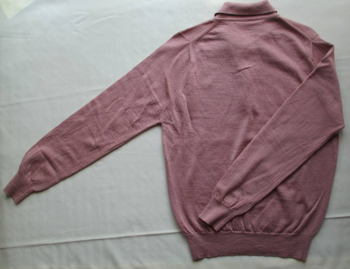 中古品 ● JOHN SMEDLEY / ジョンスメドレー　Sz.38　100% pure new wool_画像5