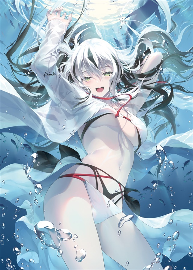 爆買い 英語 Fate/Grand Order 水着景虎 B1タペストリー/光崎/GH.K タペストリー