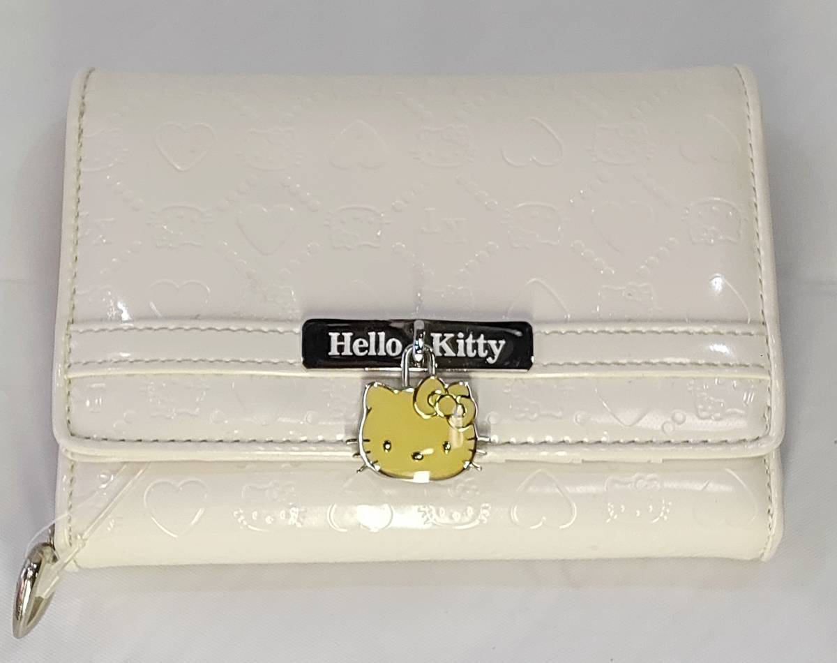 ハローキティ 折れ財布 カードケース 白 サンリオ HELLO KITTY card case_画像1