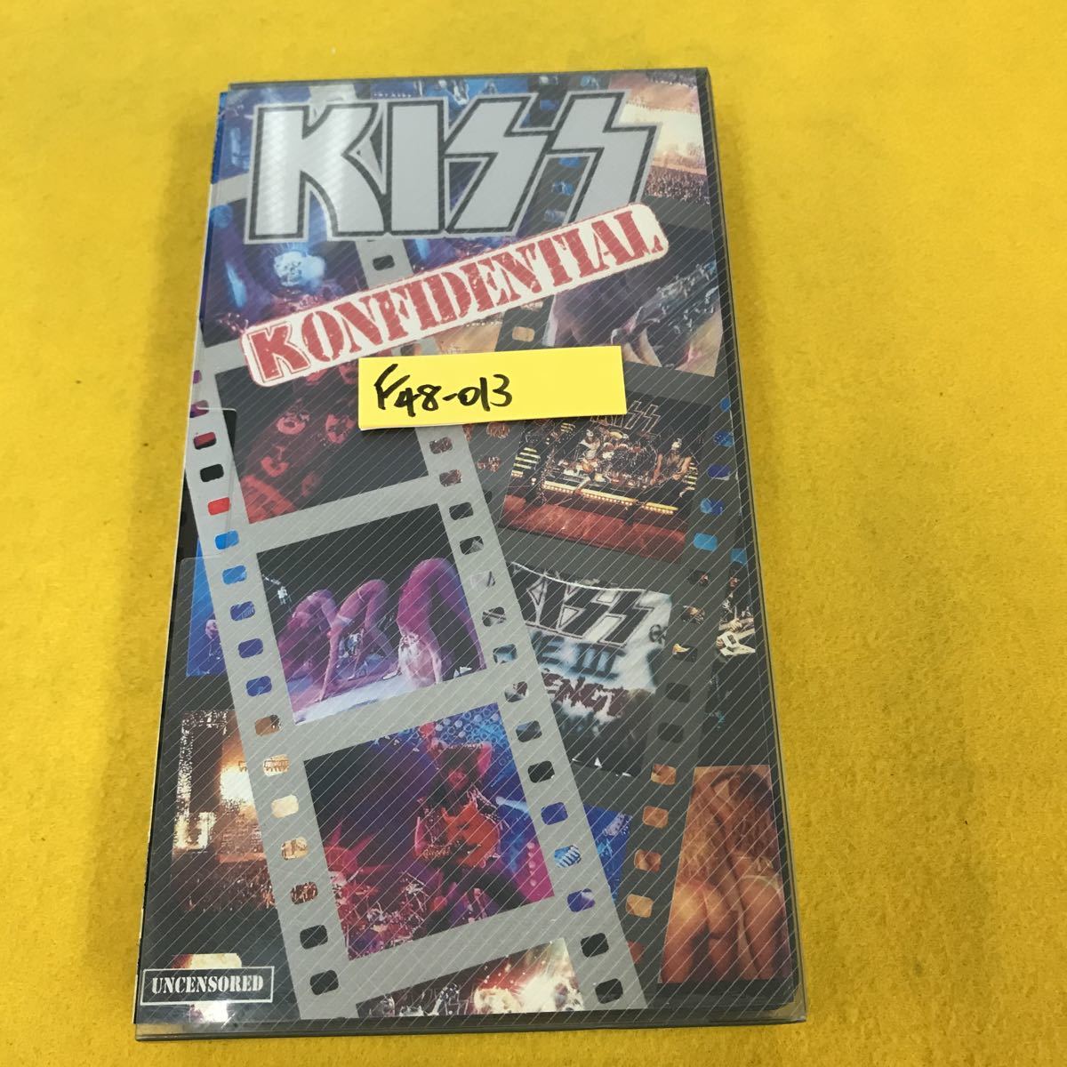 F48-013 KISS コンフィデンシャル KISSアライブⅢ VHS 歌詞・解説付 表紙破れ有り