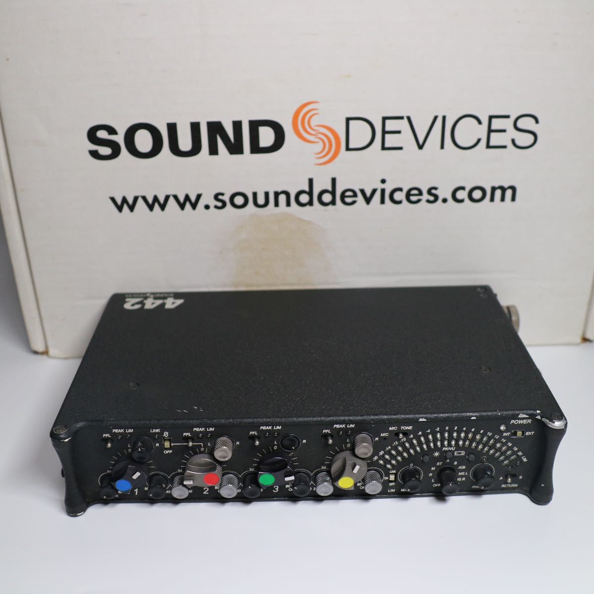 Sound Devices 442 ４チャンネル ミキサー 通電確認-