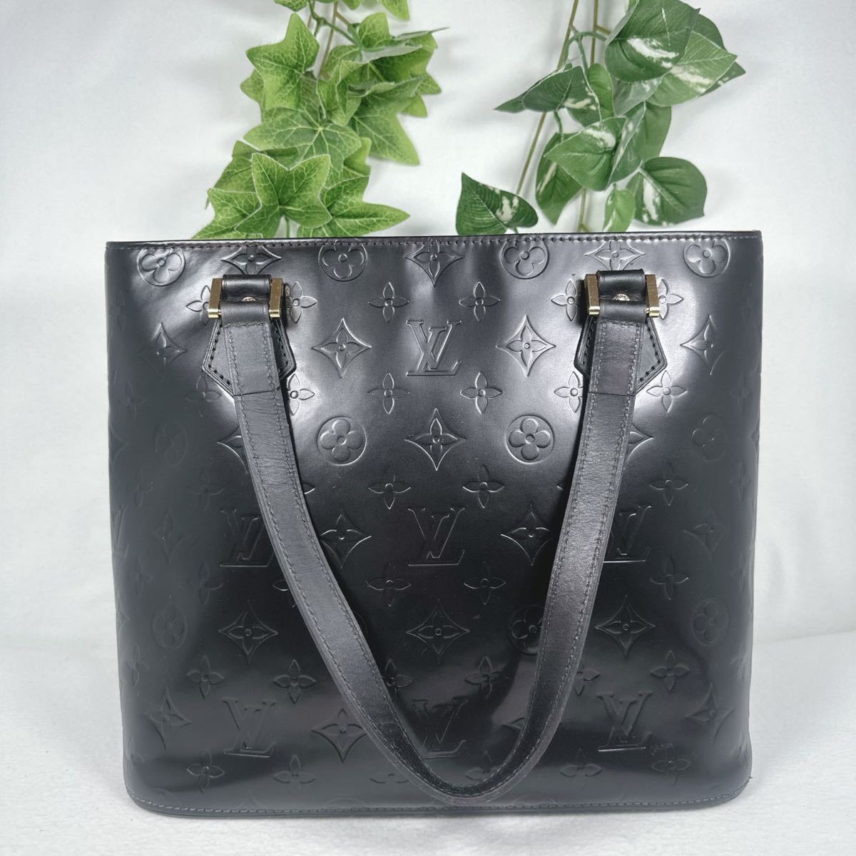 1円 LOUIS VUITTON ルイヴィトン ヴェルニ ハンドバッグ ヒューストン