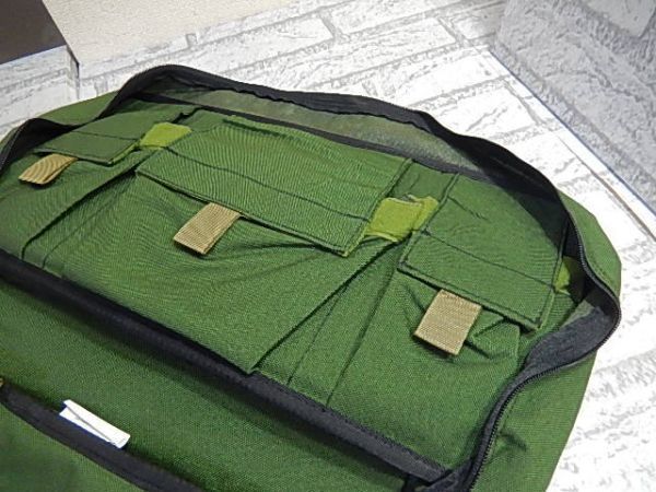 D87 美品！レア！◆ODカラー BURN KITバッグ◆米軍◆サバゲー！_画像5