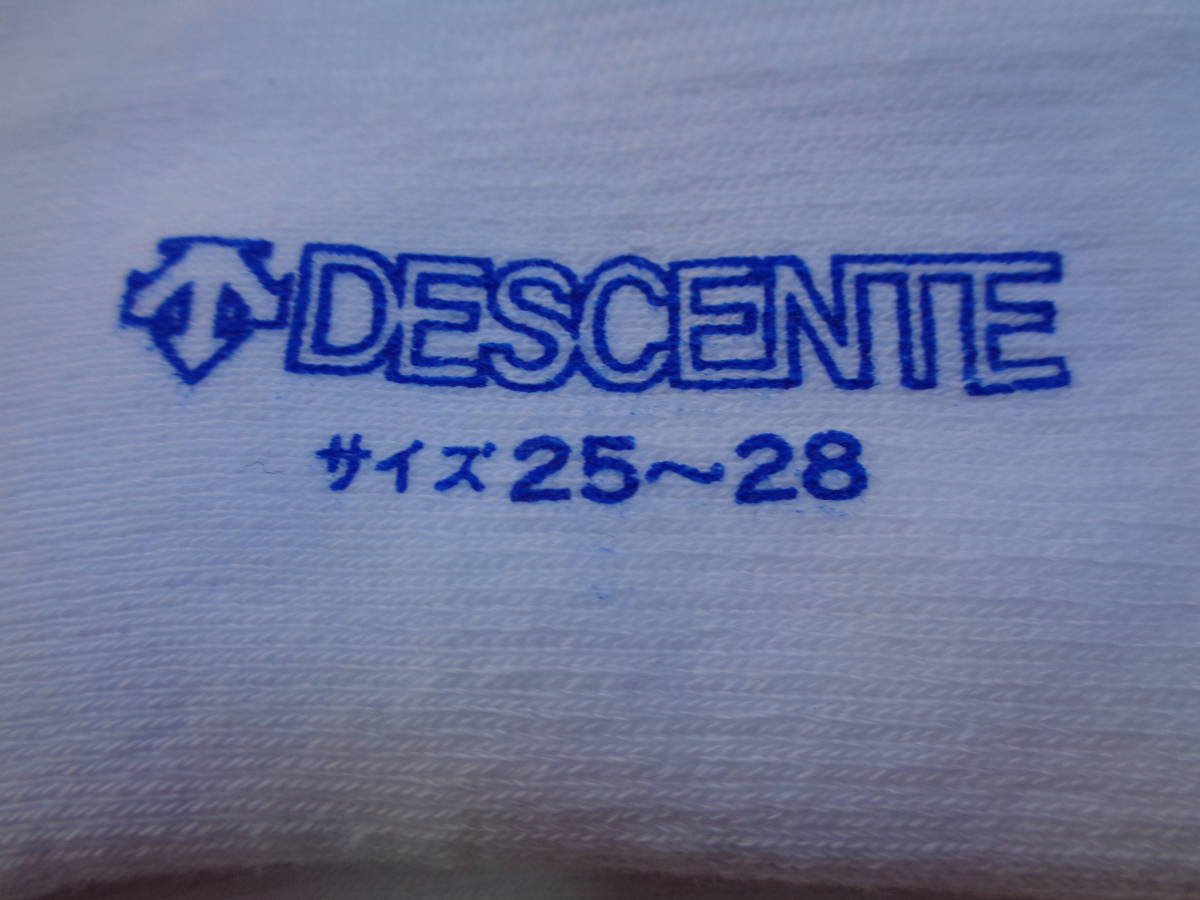 デサント DESCENTE ハイソックス　DVB-8219 ＷＹＬ ホワイト×イエロー ２５～２８㎝ 未使用☆パッケージ無_画像5