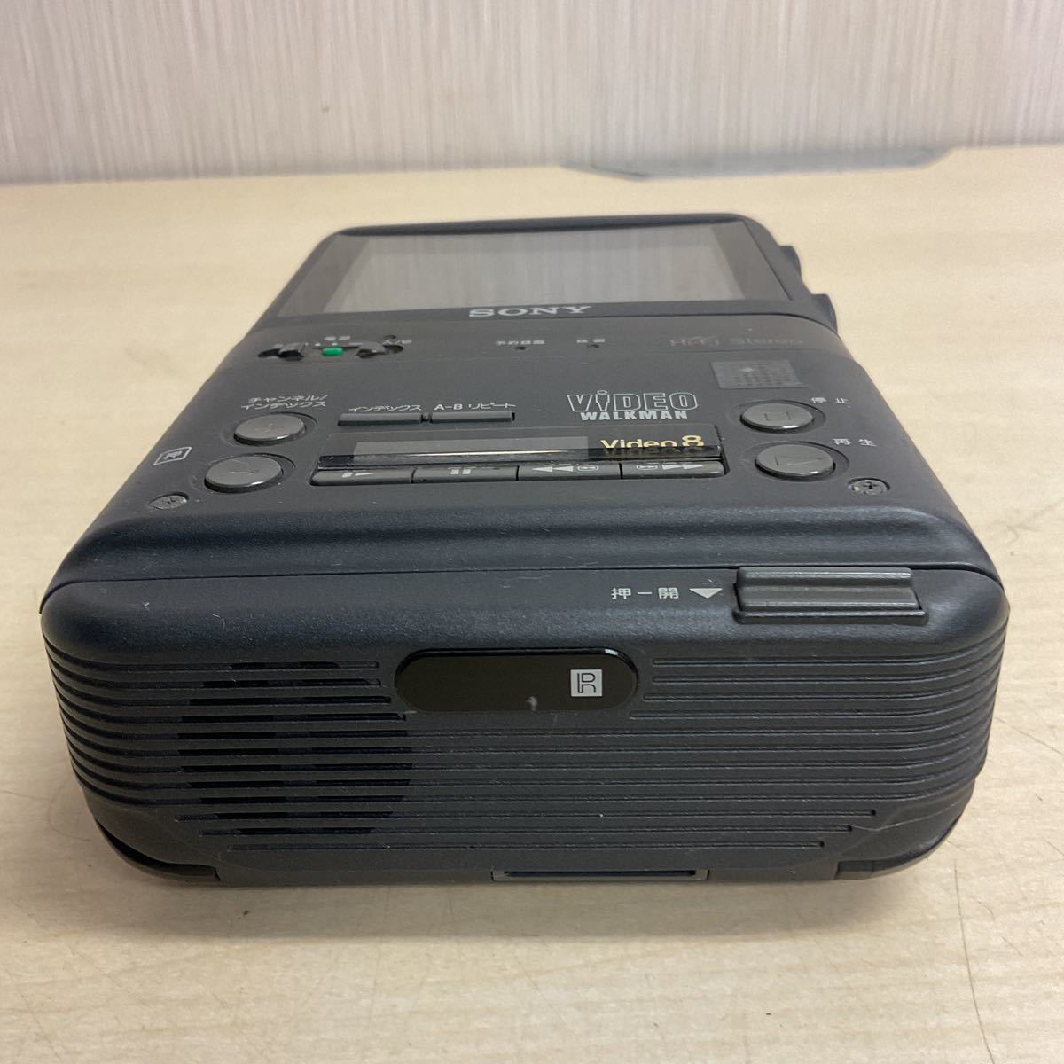 D88-60 SONY VIDEO WALKMAN ビデオウォークマン GV-500 VIDEO TV RECORDER 91年製 通電未確認 バッテリーなし_画像5