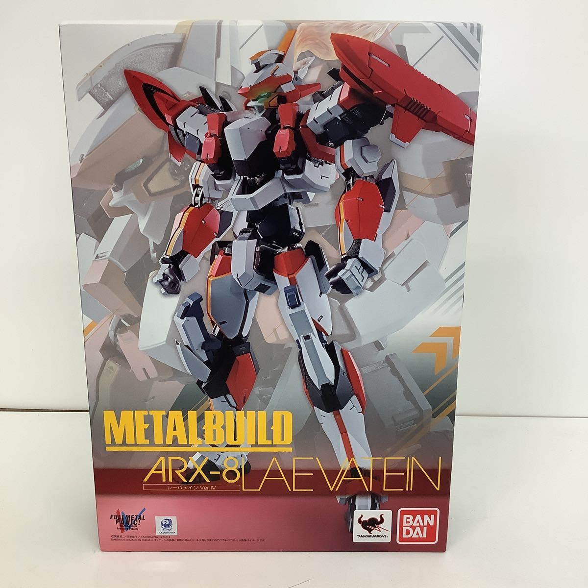 ◯ GA285-80mA10 【埼玉発】METAL BUILD フルメタル・パニック レーバテイン Ver.IV バンダイ ARX-8 未組立_画像1