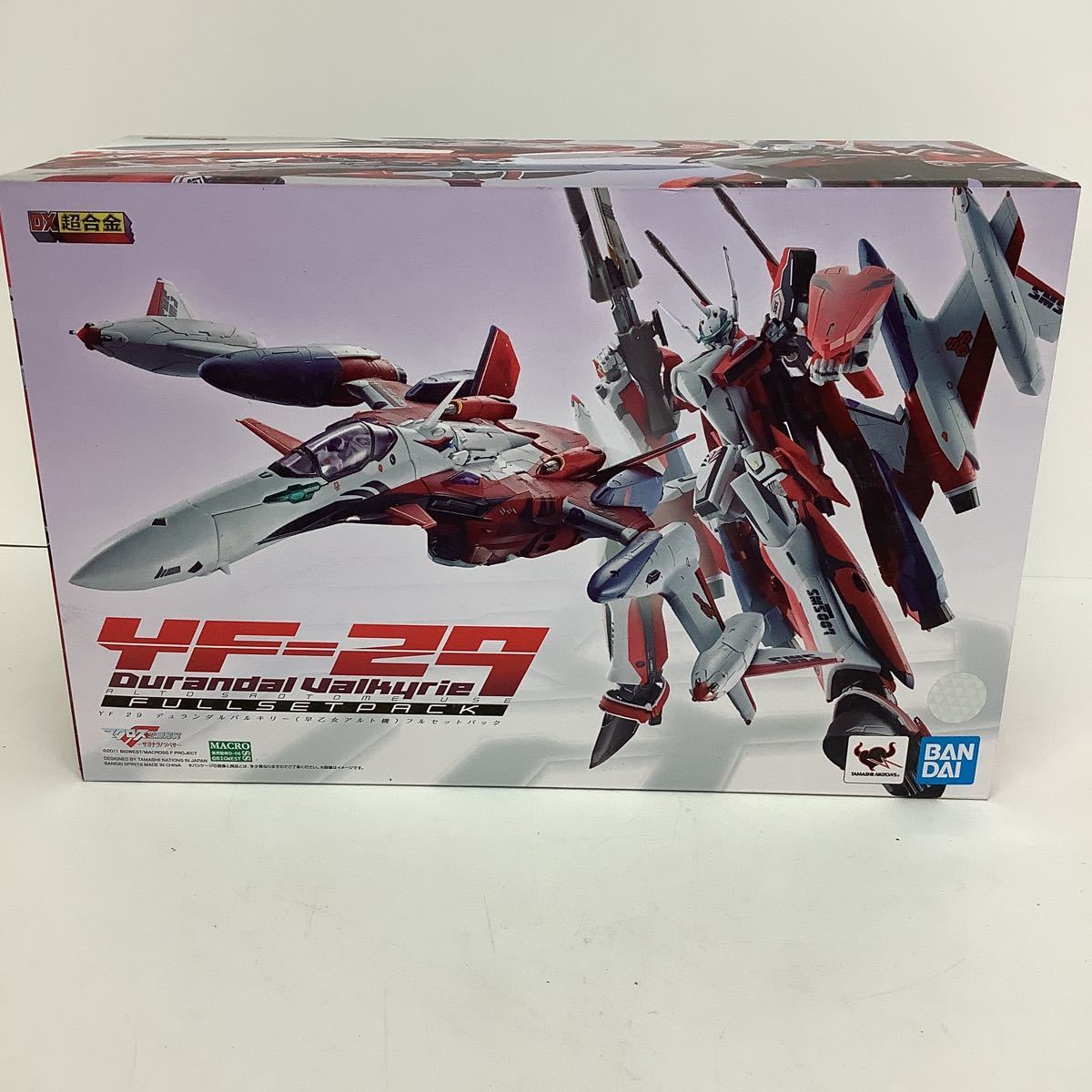 ◯ GA299-80mA13 【埼玉発】DX超合金 劇場版マクロスF YF-29デュランダルバルキリー (早乙女アルト機) フルセットパック 未開封_画像1