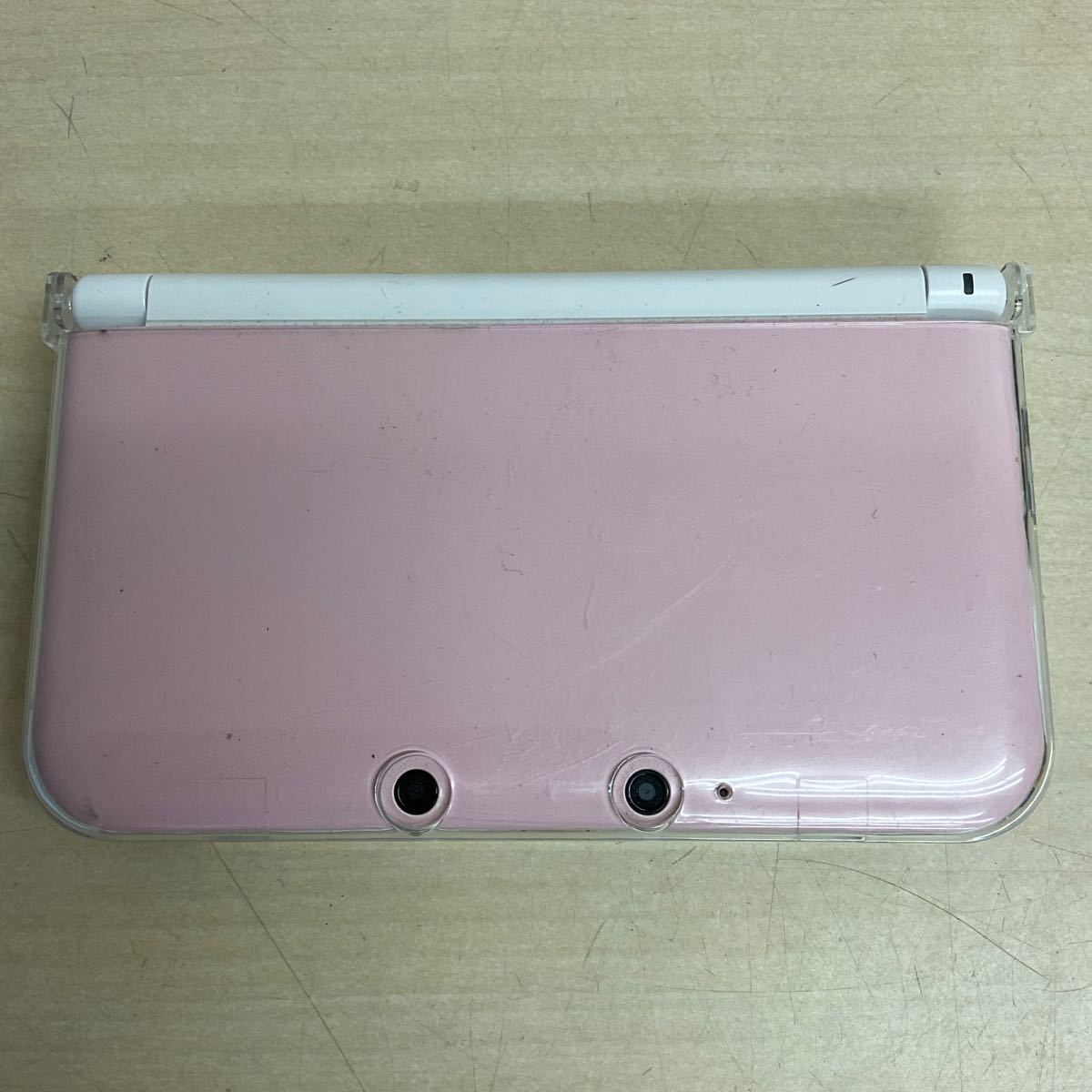 営HA64-60T Nintendo 3DS LL 任天堂 ニンテンドー3DS LL タッチペンあり プラスチックカバー付き 通電動作未確認_画像2