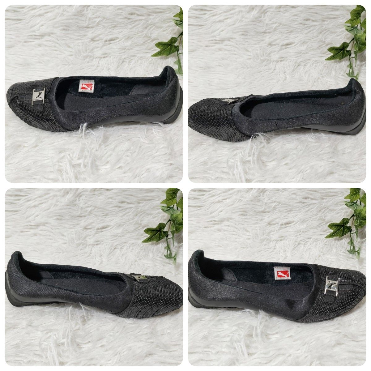 PUMA プーマ フラットパンプス スパンコール サバデラ 24 5cm PUMA プーマ フラットパンプス スパンコール サバデラ 24 5cm