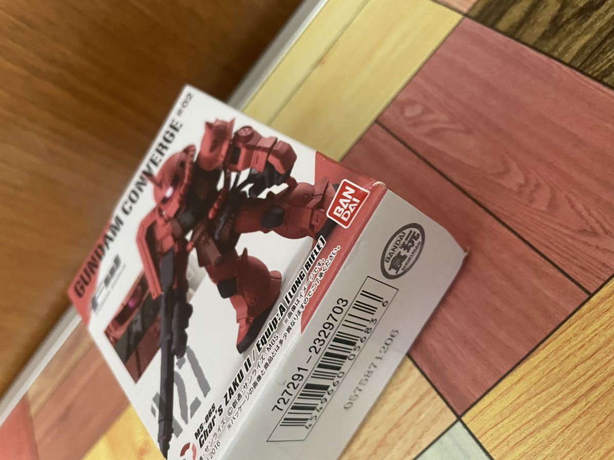 新品未開封品 FW ガンダムコンバージ ＃02 127 オリジン シャア専用ザクII A装備 MS用対艦ライフル GUNDAM CONVERGE 送220円〜_画像5