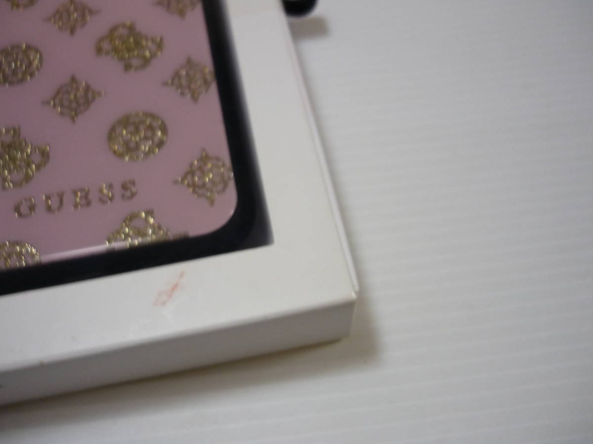 [管00]【送料無料】雑貨 モバイル雑貨 スマホケース ピンク iPhone X/XS GUESS LOS ANGELES スマホカバー_画像3