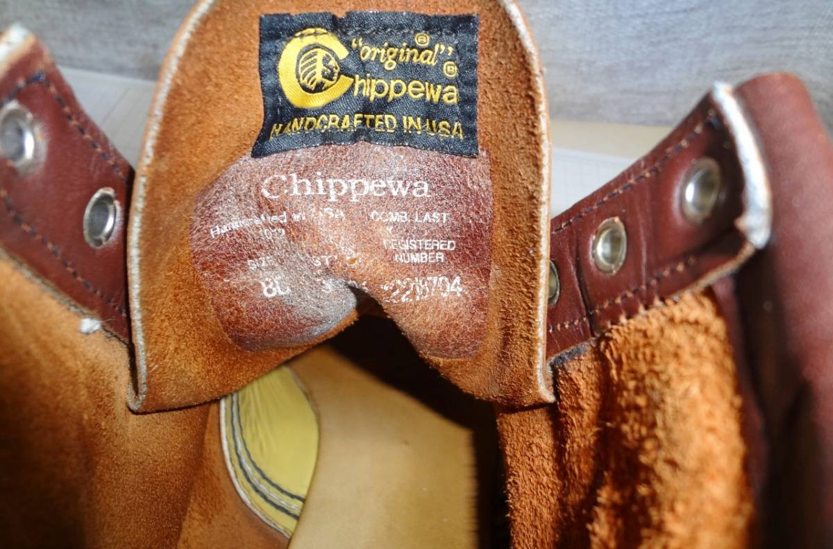 [ superior article rare ]CHIPPEWA Chippewa 90095 leather boots Irish setter America made size 8D