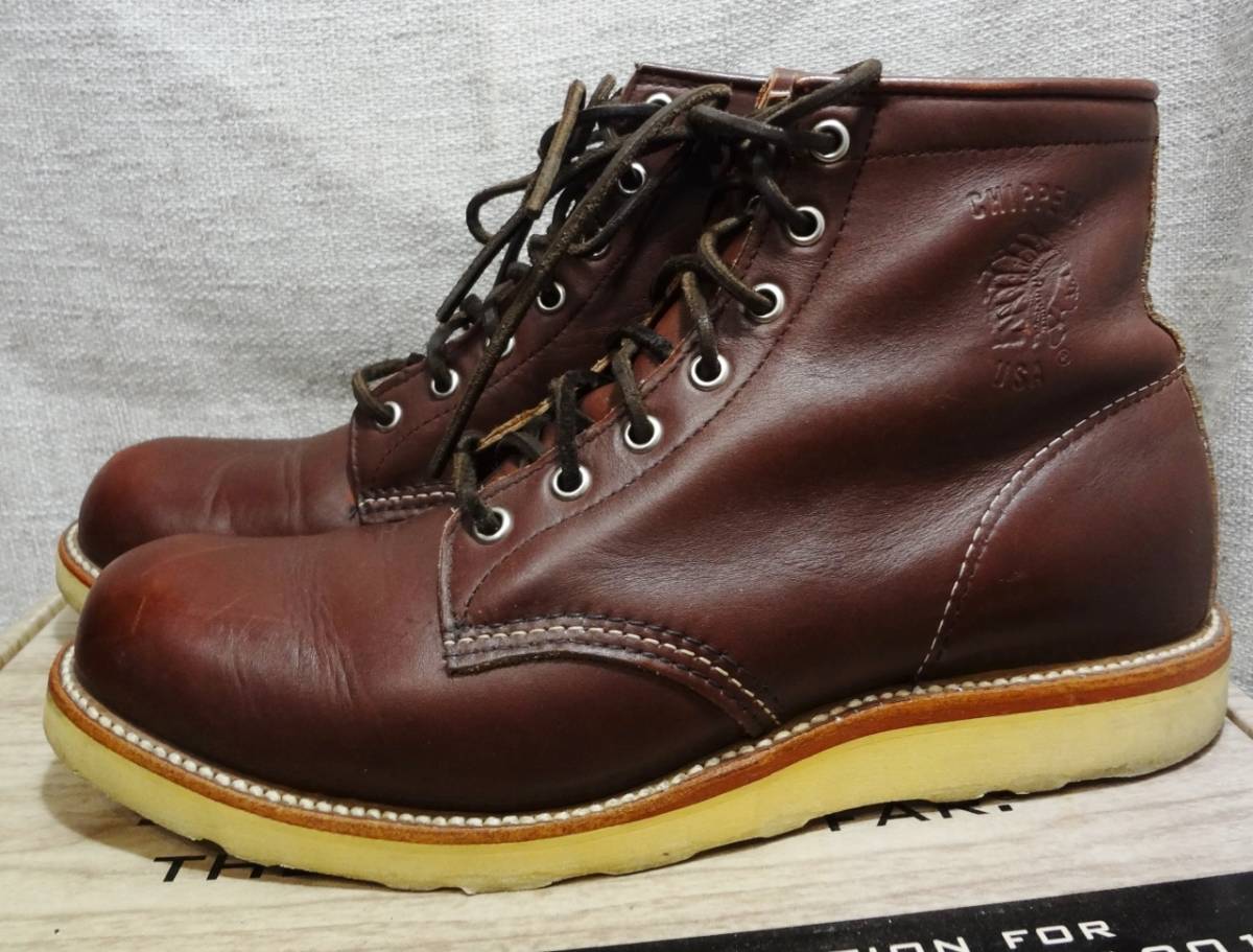 [ beautiful goods rare ]CHIPPEWA Chippewa 90096 size 10D leather boots America made 