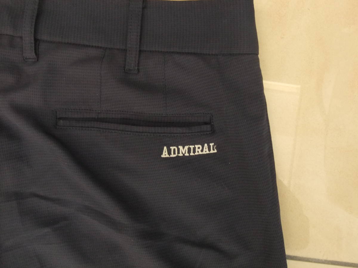 Admiral Golf アドミラル ゴルフ◆L◆W85位◆ロゴ刺繍＆文字刺繍ストレッチパンツ◆㈱セットゥユイットゥ 美品_画像6