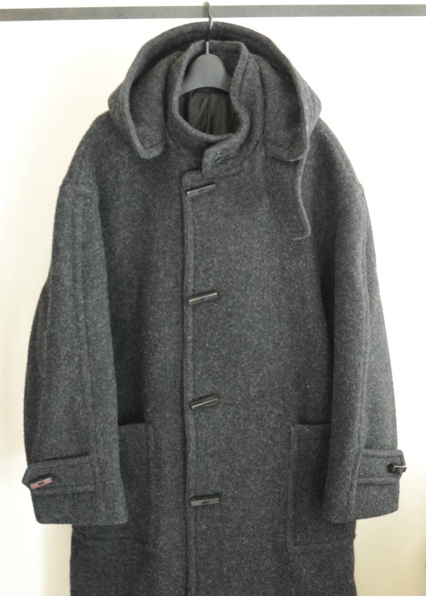 YOKE yoke duffle coat charcoal gray size 3