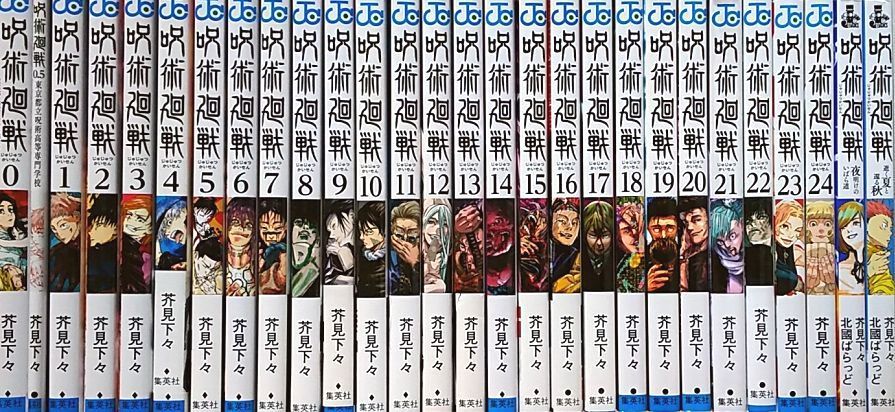 呪術廻戦　全巻セット　1～24巻+0巻+0.5巻+小説ノベライズ　合計28冊　セット