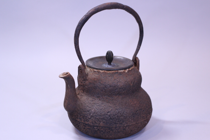 b-3803　瓢形　鉄瓶　茶道具