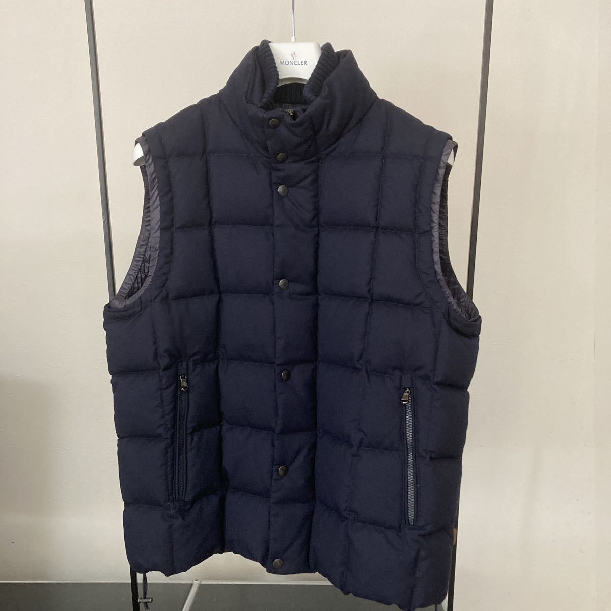 Moncler★ダウンベスト★TENAY★ネイビー★正規品★希少サイズ6_画像1