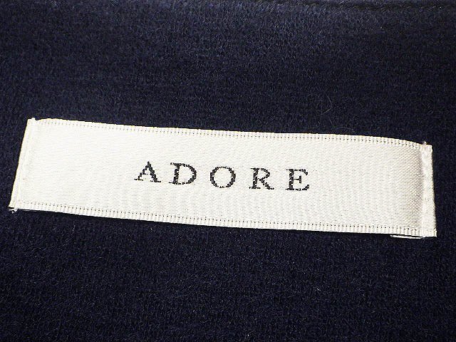 ★未使用★ADOREアドーア/ウール変形ラップスカート定価3.4万:36/紺yt473_画像9