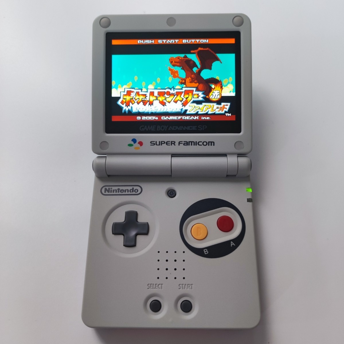 ゲームボーイアドバンスSP【ips】 バッテリー新品 custom ニンテンドー