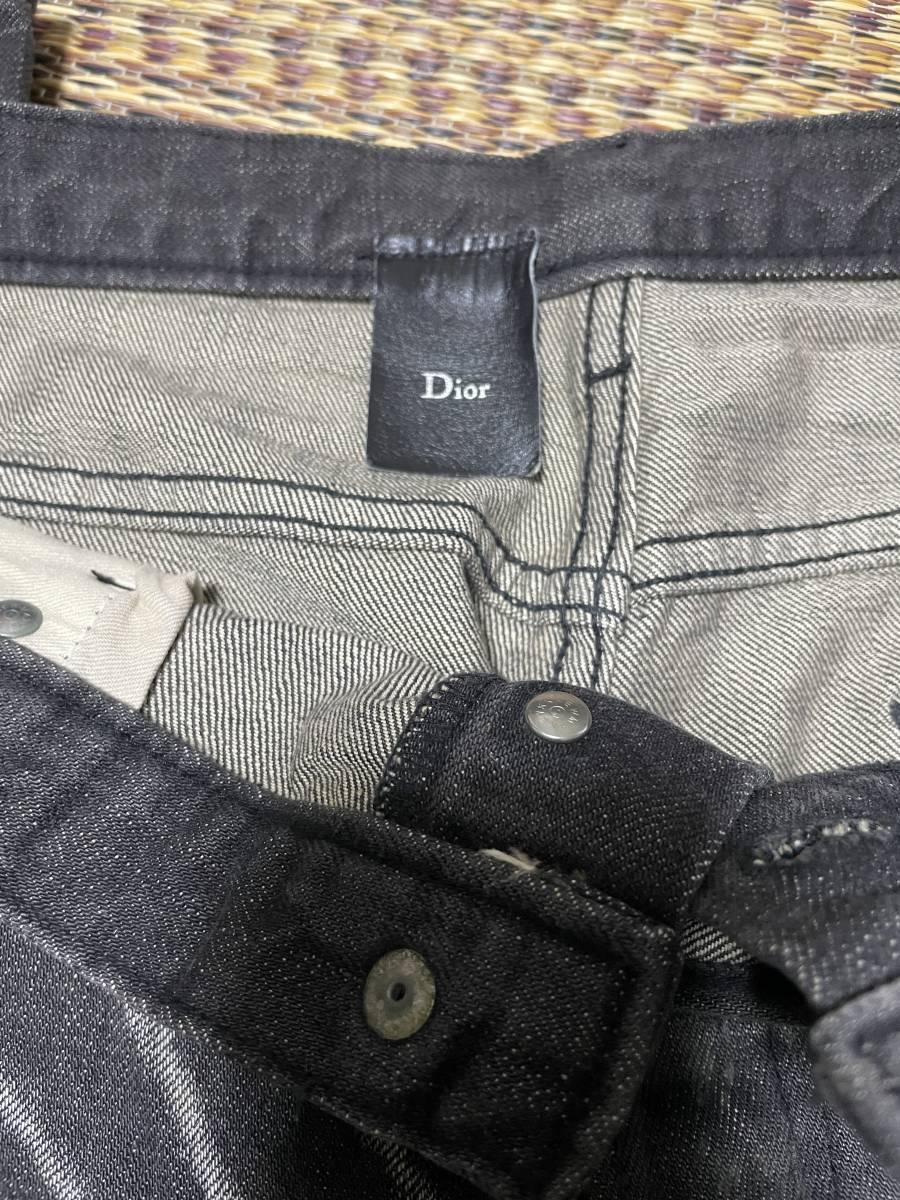 Dior homme ディオールオム 03SS エディ期 爪痕加工ブラック Dior homme ディオールオム 03SS エディ期 爪痕加工ブラック