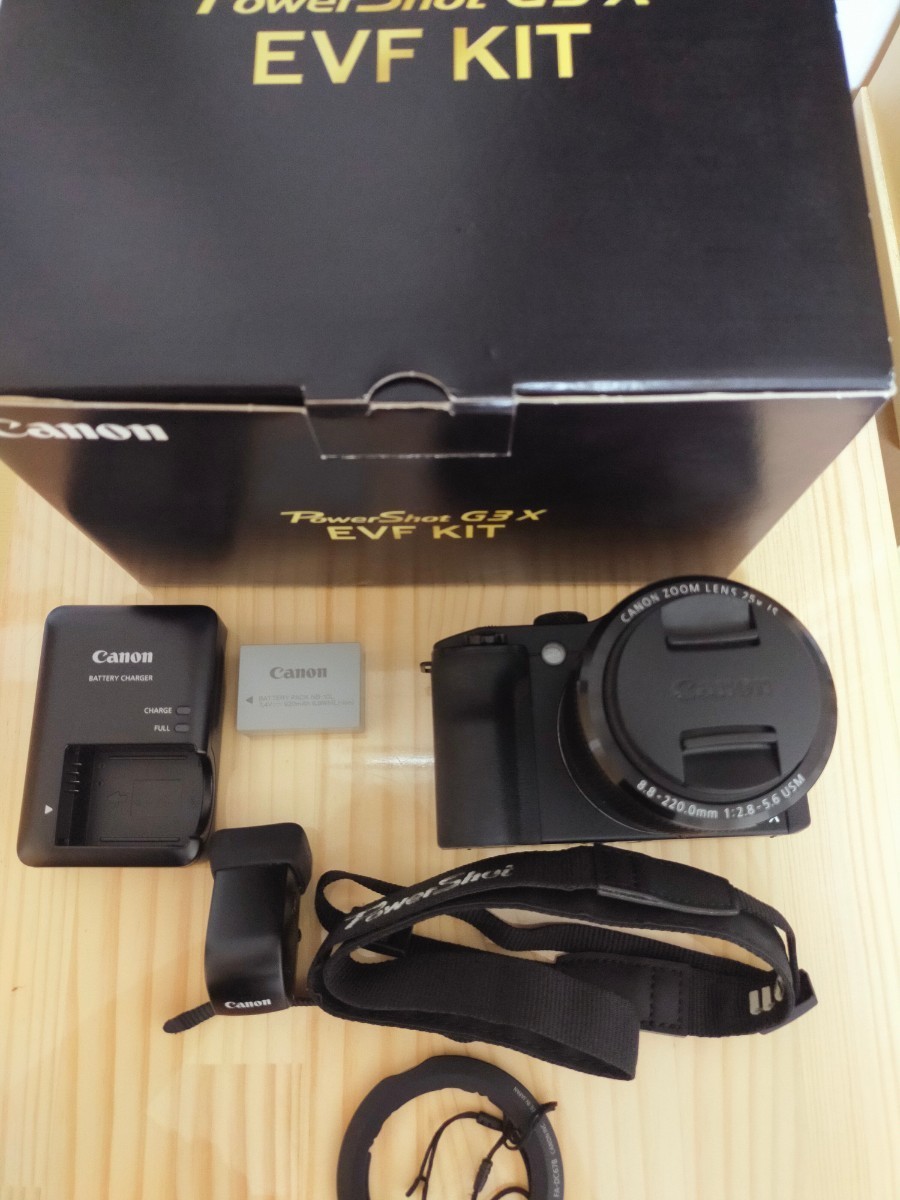 ★極美品レベル★ Canon キヤノン PowerShot G3 X EVF キット 元箱 付属品多数♪_画像1