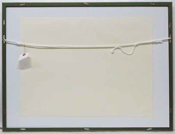 牧野宗則『祥雲』木版画　ed.149/180. 鉛筆サイン　額、箱、黄袋付き　1988年制作_画像9