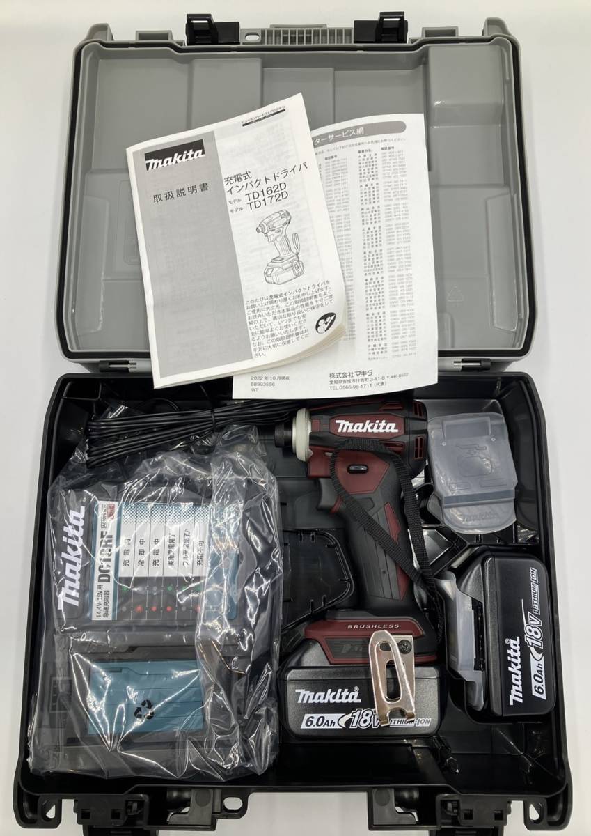 o3019K 【未使用品】makita マキタ 18V6.0Ah 充電式インパクトドライバ