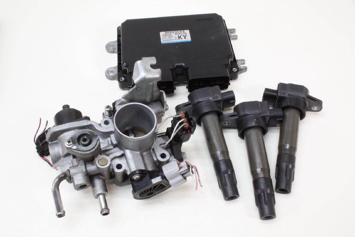 HG21S Cervo GLTD H20 year K6A AT 2WD 80363km engine ECU 33910-66K9 throttle body -ISCV 82K0 coil...