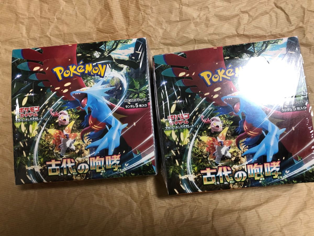 ポケモンカード 古代の咆哮 新品未開封2BOX、シュリンク付き-