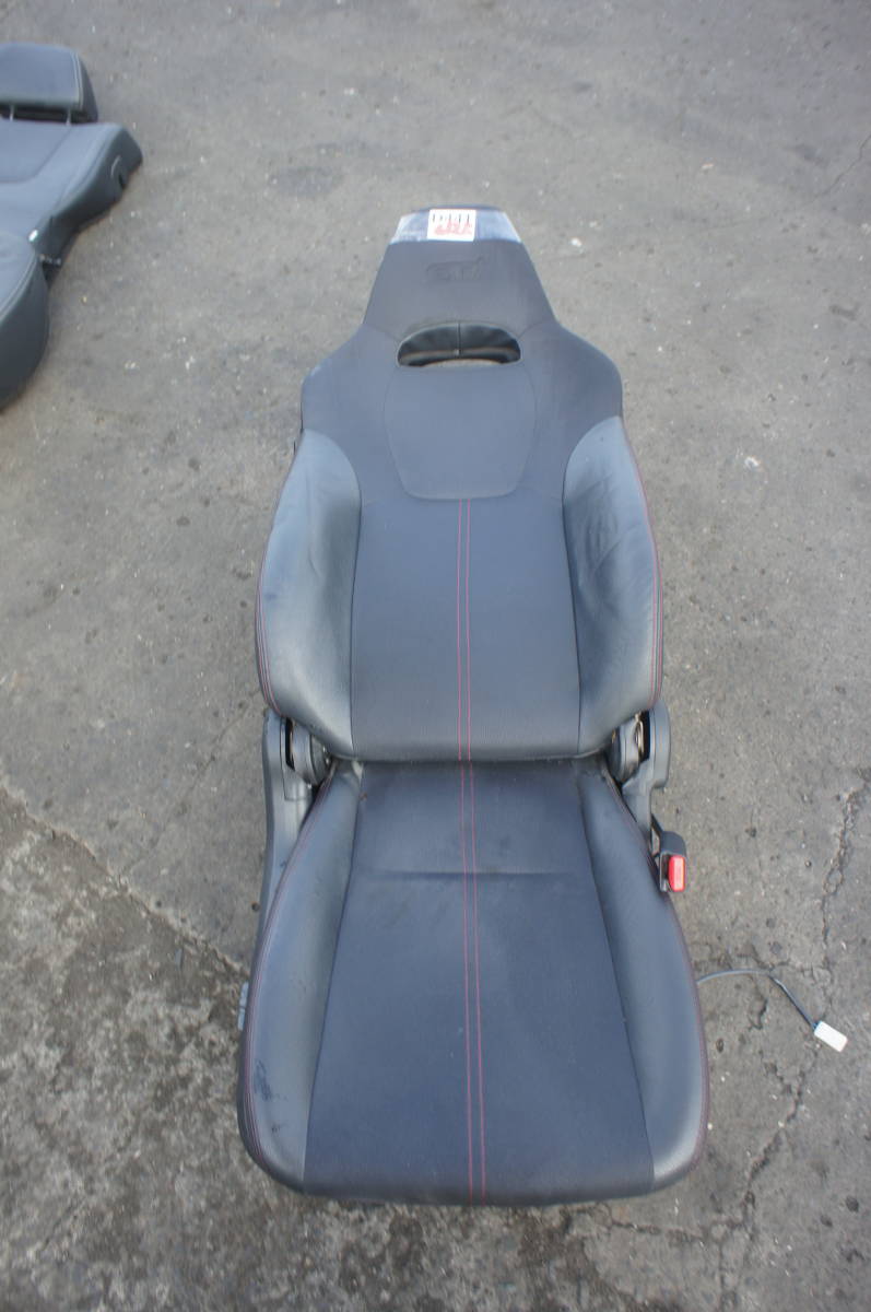 D441 GRF H23 スバル インプレッサ WRX STI GVB GRF GVF 『 純正 アルカンターラ レザー シート 』 SIM2