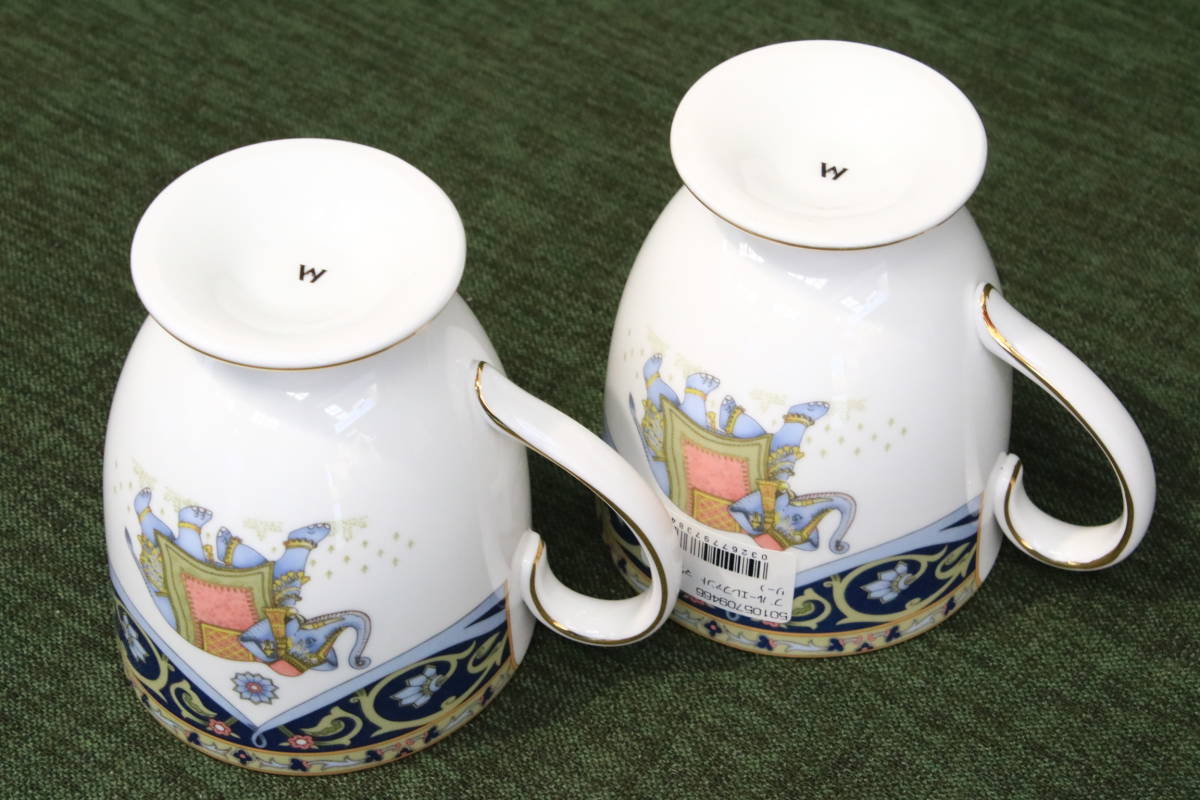 あ//A5985 【未使用・展示・保管品】WEDGWOOD ウェッジウッド　ブルーエレファント　マグカップ　2客_画像9