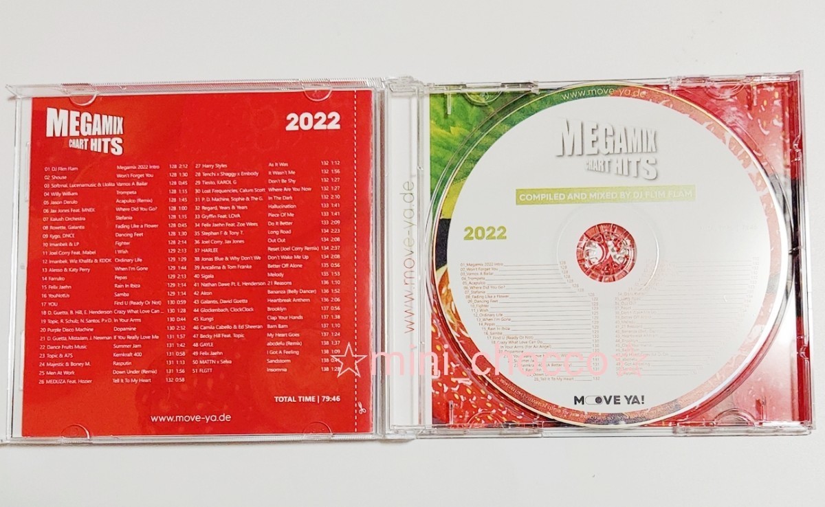 【美品】☆フィットネス CD MEGAMIX CHART HITS 2022 ☆送料230円☆51曲 エアロビクス ダンス アクア スポーツ ☆定価3730円(税込) 人気_画像5