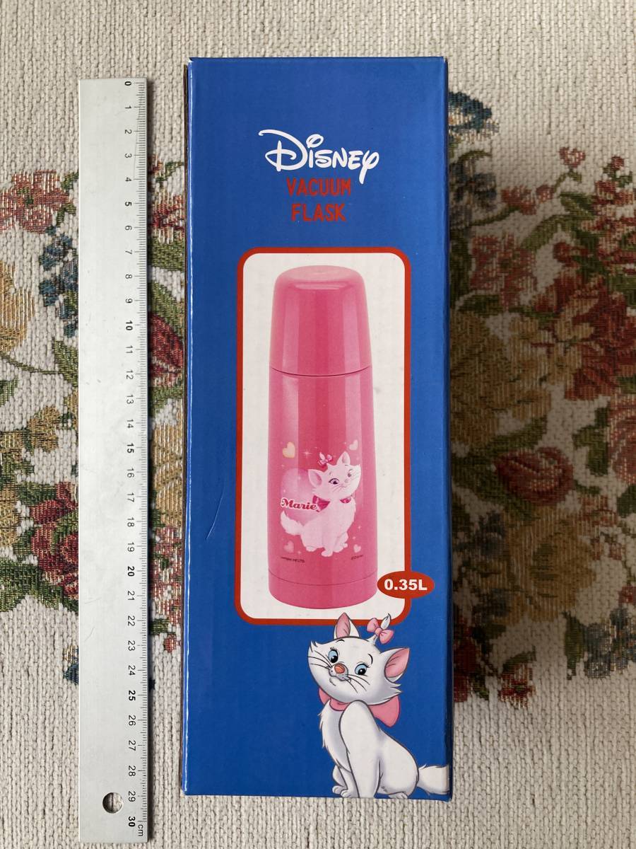 キャラクターグッズ　☆　雑貨小物　レア貴重　昔の懐かしい　Disney　ディズニー　Marie　水筒　ボトル　ケース付き　ピンク_画像5