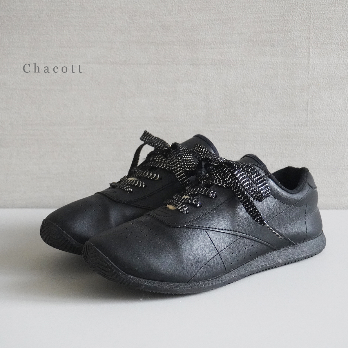 チャコット ダンシング スニーカー Chacott DANCING SNEAKER ダンス シューズ 黒 ブラック 23.5 cm レディース 靴 練習用 レッスン_画像1