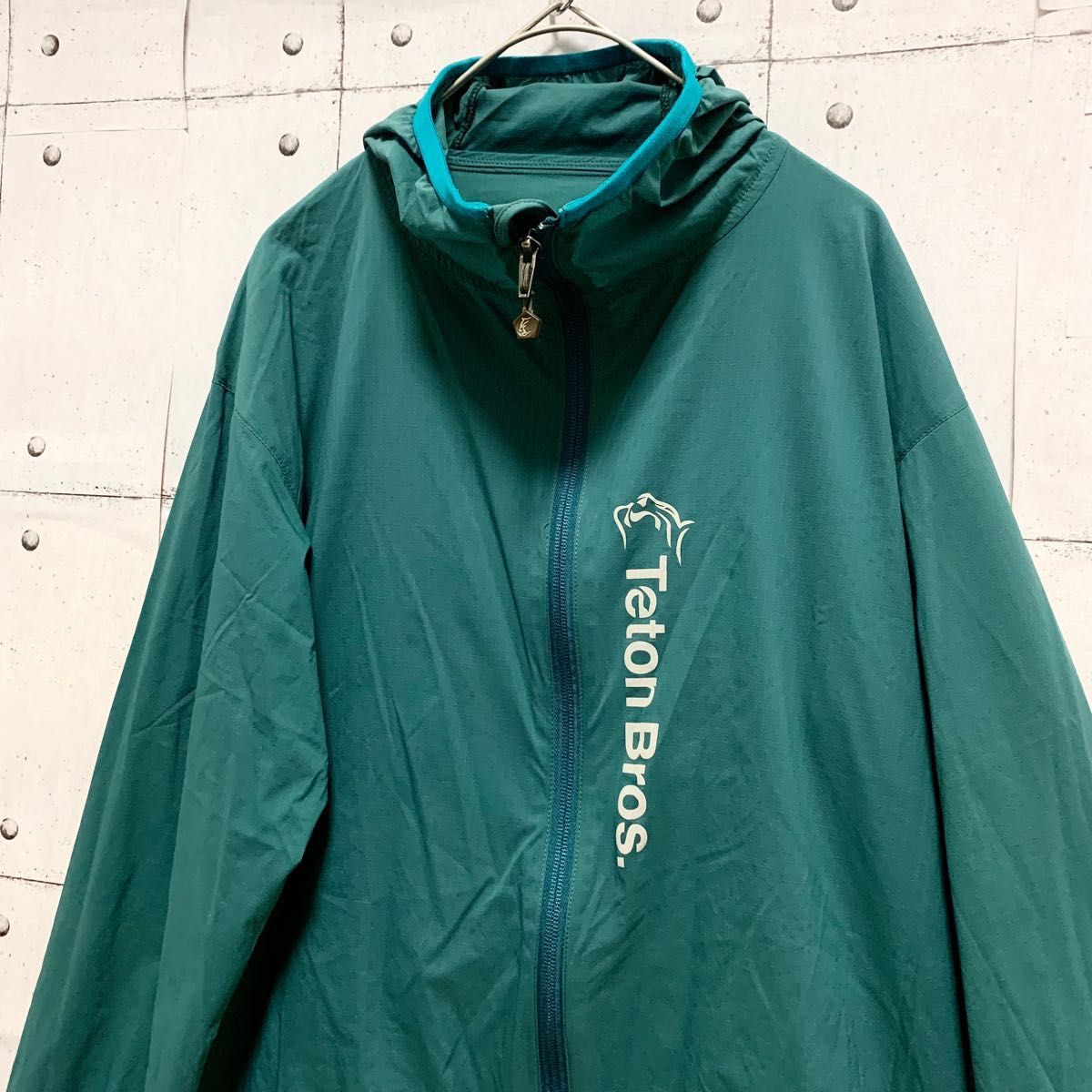 Teton bros. ティートンブロス ナイロンパーカーMグリーン