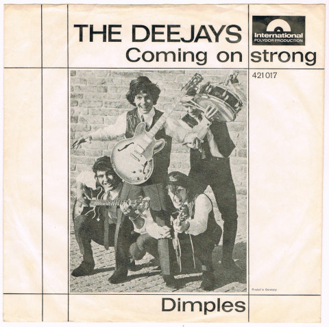 ●THE DEEJAYS / COMING ON STRONG / DIMPLES [GERMANY 45 ORIGINAL 7inch シングル MOD R&B 試聴]_画像1
