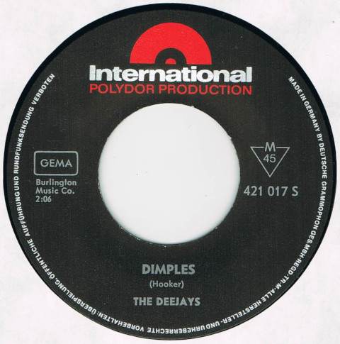 ●THE DEEJAYS / COMING ON STRONG / DIMPLES [GERMANY 45 ORIGINAL 7inch シングル MOD R&B 試聴]_画像4