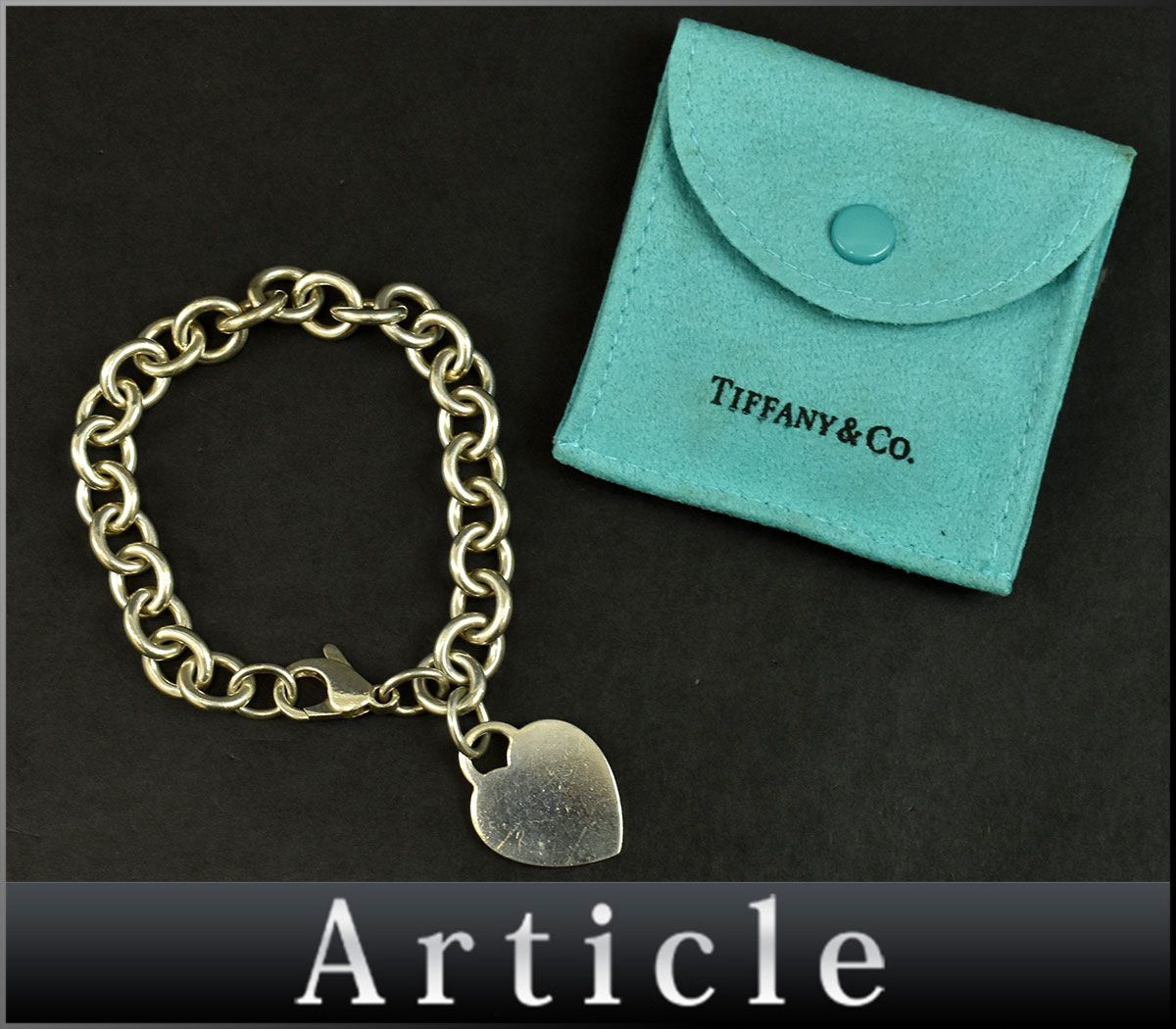 159515◇ Tiffany&co リターントゥ ティファニー ハート タグ ブレスレット アクセサリー Sv925 スターリング シルバー レディース/ E