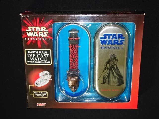 未使用品【ダースモール・ダイキャスト ウォッチ】DARTH MAUL DIE-CAST WATCH・HOPE・腕時計・STAR WARS EPISODE1・スターウォーズの画像2