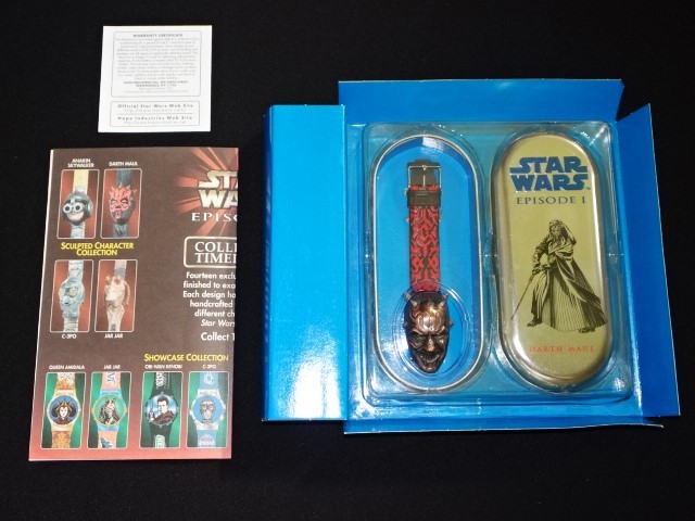 未使用品【ダースモール・ダイキャスト ウォッチ】DARTH MAUL DIE-CAST WATCH・HOPE・腕時計・STAR WARS EPISODE1・スターウォーズの画像4