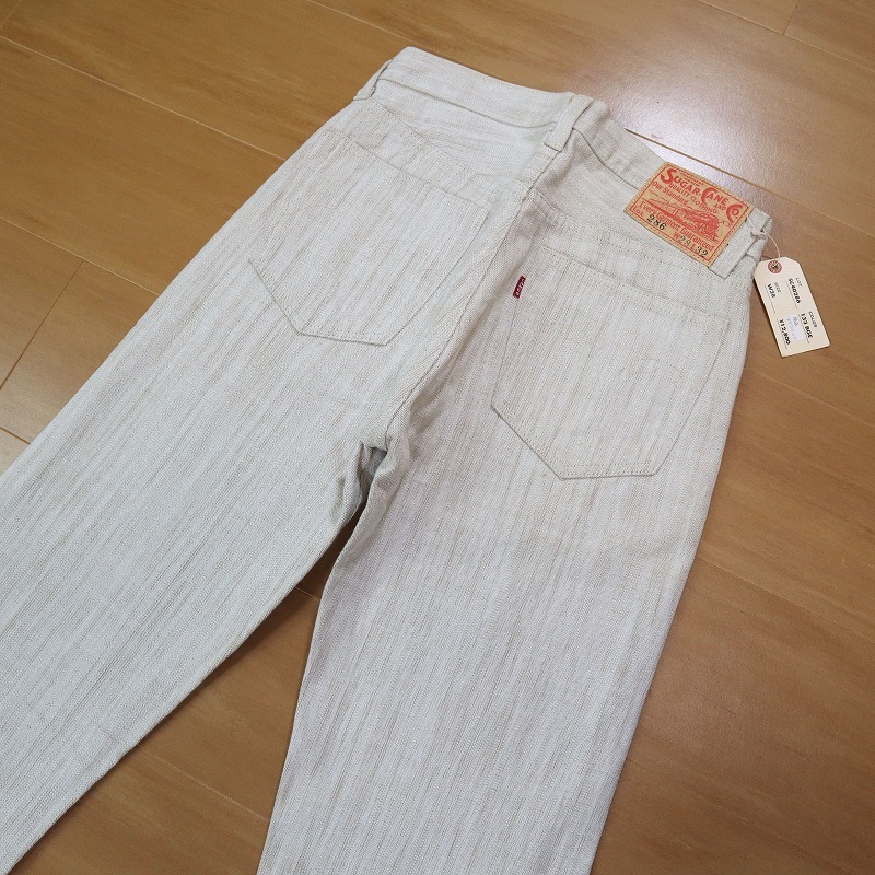 未使用タグ付き SUGAR CANE シュガーケーン ストレートデニムパンツ ボタンフライ SC40286 日本製 Lot286 ユニセックス W28 S相当_画像1