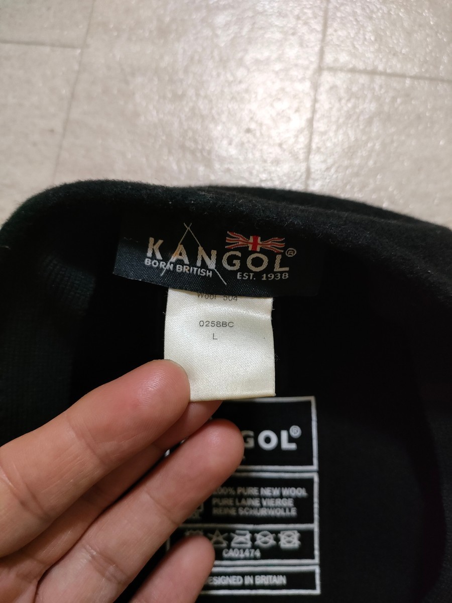  размер :L примерно 59cm прекрасный товар Kangol kangol кепка hunting cap шляпа шляпа берет 0258BC мужской женский шерсть soft шляпа 