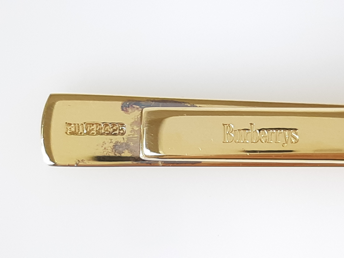 輝い 美品 バーバリー Burberrys 騎士 ホースロゴ ネクタイピン