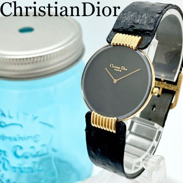 640 クリスチャンディオール時計　メンズ腕時計　レディース　ブラックムーン