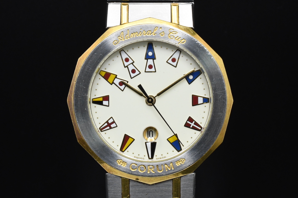 難あり CORUM コルム アドミラルズカップ Ref:99810 21V52B クォーツ
